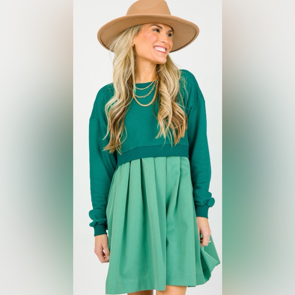 Ces Femme Teal and Mint Mini Dress